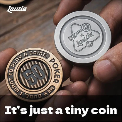 LAUTIE & DZ Co-Branded “Showhand” Pocket Haptic Coin Fidget Toy Anxiety Toy Desk Toy