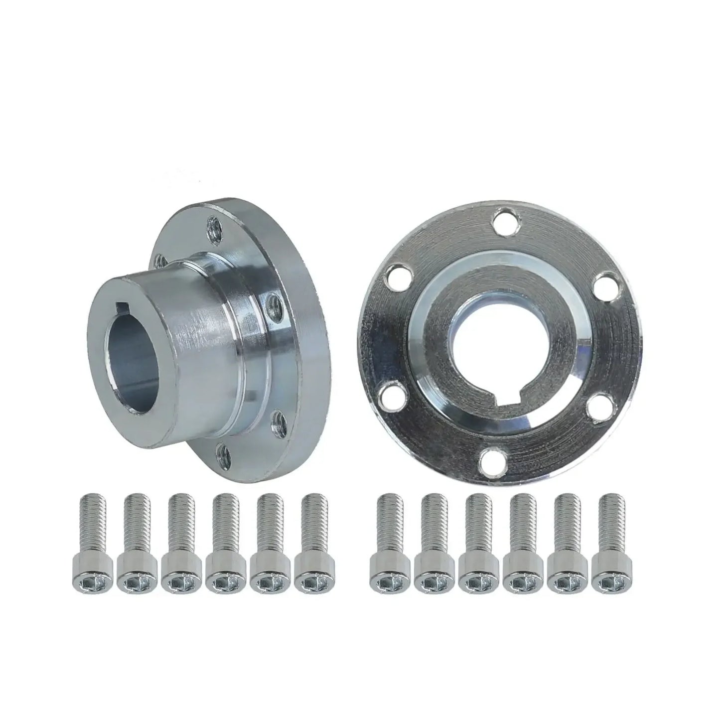 1Set of 2 20mm 6 Stud #35 Sprocket Hub Flange Adapter For Go Kart Mini Bike Trike 45 # steel  material