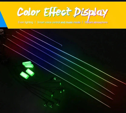 For BMW Only Neon Car Ambient Lights Full 213 Colors Streamer RGB LED Interior Hidden Ergonomic Strip For F10 F20 F30 G20 G30