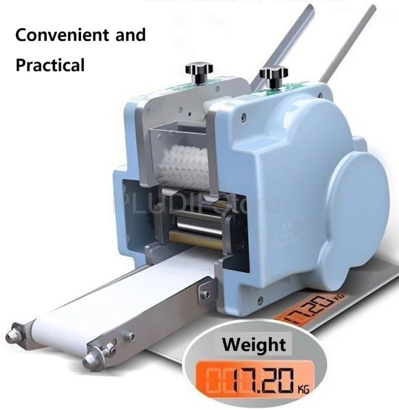 Electric Automatic Dumpling Wrapper Wonton Skin Machine Dough Rolling Press Commercial Round Square Dumpling Skin Maker