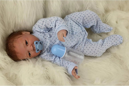 52cm Realistic Reborn Doll Soft Silicone Vinyl Handmade Newborn Baby Doll with Monkey Puppet