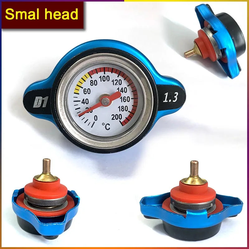 Gauge Radiator Cap For Car Motorcycle Racing 0.9/1.1/1.3/1.8bar Small Head and Big Head Tank Cover Thermostatic Universal