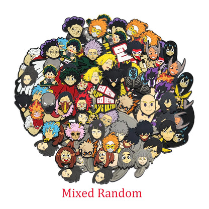 Hot Toys Japanese Manga 10-132pcs Shoe Charms My Hero Academia PVC Shoe Accessories Decoration Party Kids Xmas Halloween Gifts