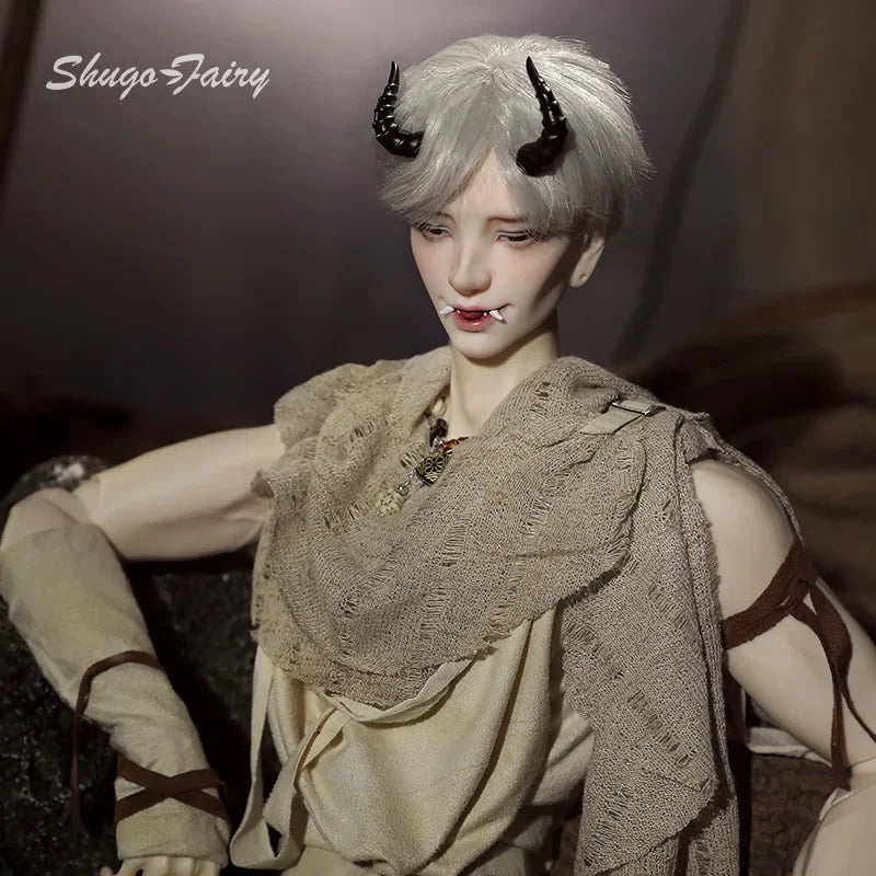 Yeixiuluo Bjd Doll 1/3 Taiyang Uncle Realistic Horn Vampire Resin Fullest Art Dolls Toy for Girls MA New Year Gifts Shugafairy