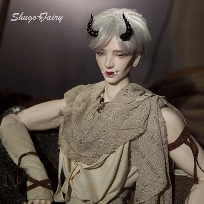 Yeixiuluo Bjd Doll 1/3 Taiyang Uncle Realistic Horn Vampire Resin Fullest Art Dolls Toy for Girls MA New Year Gifts Shugafairy