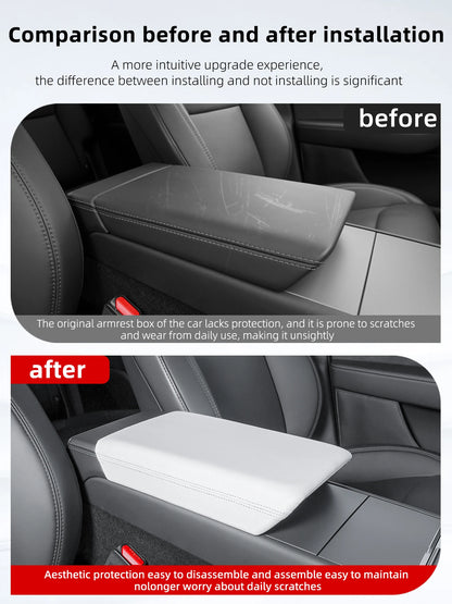 For Tesla Model YL 6 seats Armrest Box Protect Cover Center Console Anti-Scratch 2026 Automotive interior accessories
