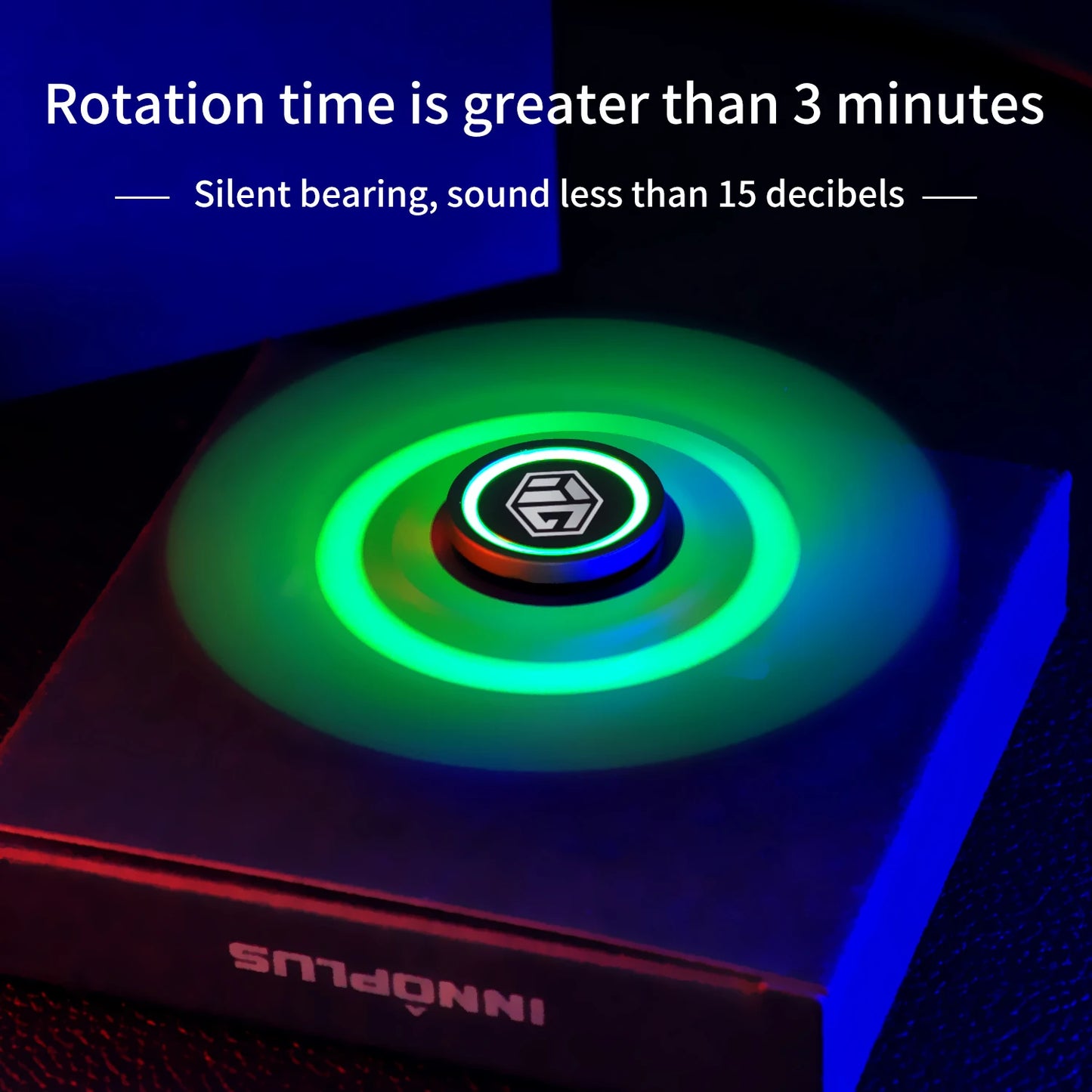 User Stress Anxiety ADHD Relief Figets Toy Fidget Spinner Metal Alloy Gyro Luminous Hand Stress Relief Toy Boy Adults Gifts