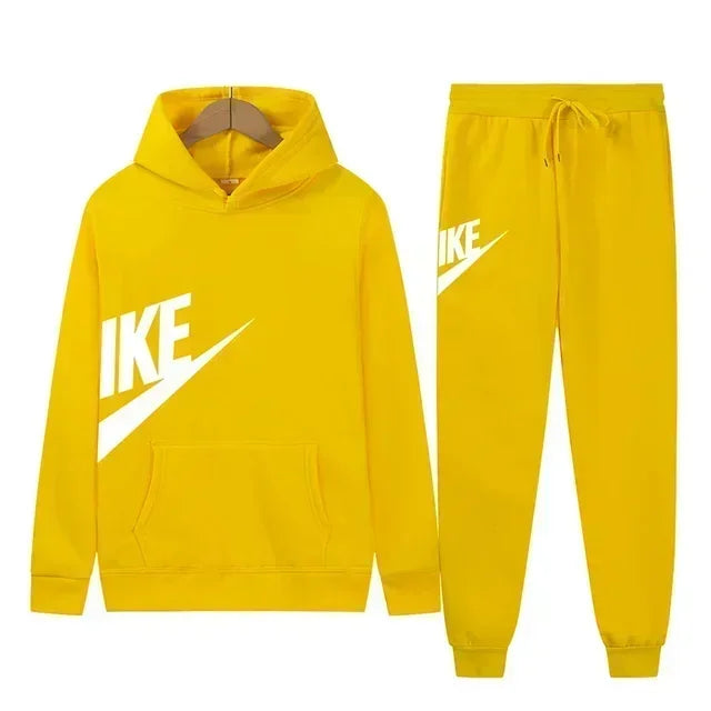 2025 Men's Sport Outfit, fashionable men's and women's casual suit hooded sweatshirt outdoor winter/spring sport hooded sweats