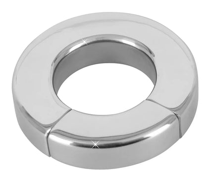 Stainless Steel Ball Stretcher Scrotum Pendant Heavy Magnetic Penis Lock Cock Ring Bondage Metal Erection Male Delay Sex Toy Man