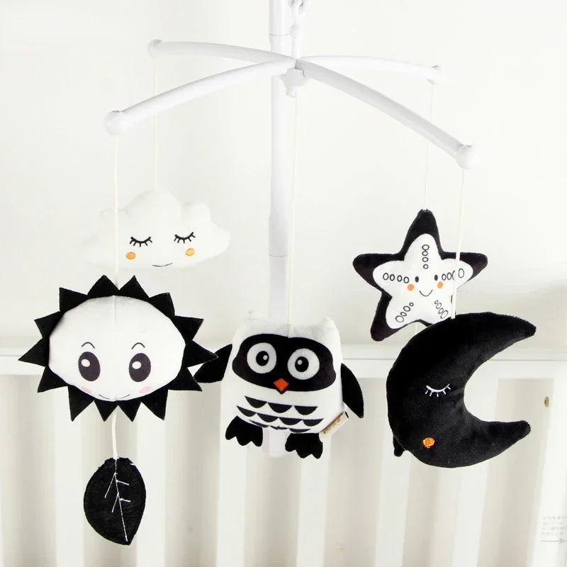 Baby Rattles Crib Mobiles Toy Holder Rotating Mobile Bed Bell Musical Box 0-12 Months Newborn Infant Baby Toys Rattles Bracket