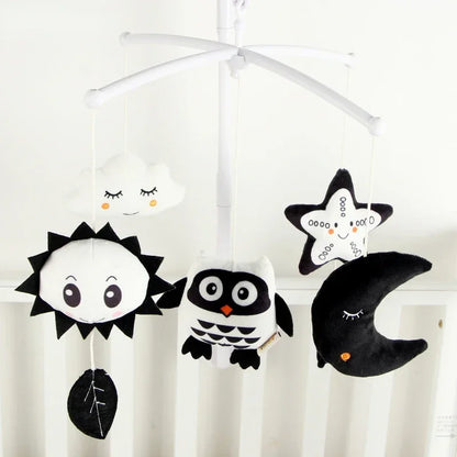 Baby Rattles Crib Mobiles Toy Holder Rotating Mobile Bed Bell Musical Box 0-12 Months Newborn Infant Baby Toys Rattles Bracket