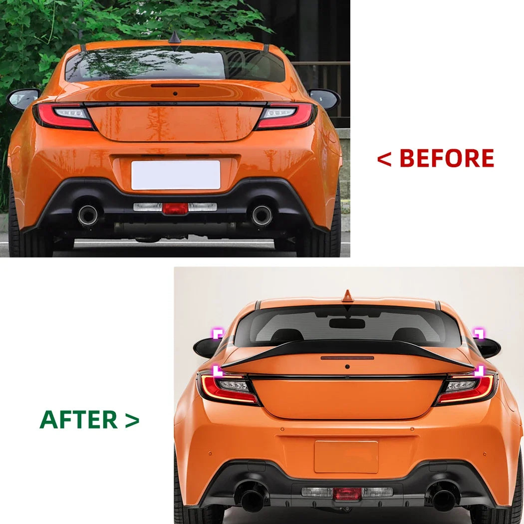 For Toyota GR86 Subaru BRZ 2022+ Car Roof Trunk Spoiler Top Rear Wing Tail Splitter Rear separator Fixed Wind Wing Auto Parts