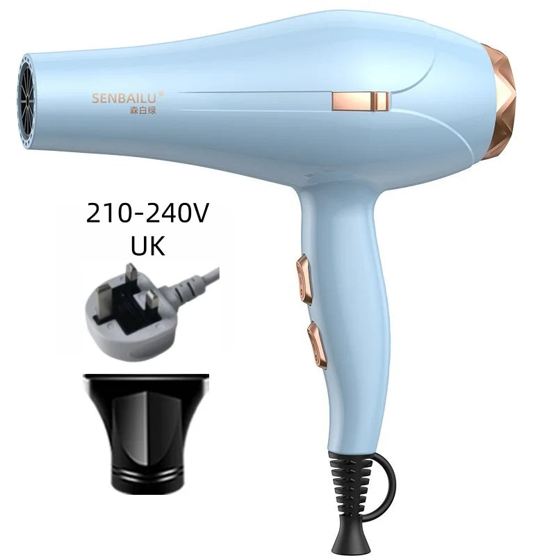11 Second Fast Dry Hair Dryer With Pure Copper Core, High-Speed Blue Light Negative Ion Hair Care, Home Hair Salon Hair Dryer