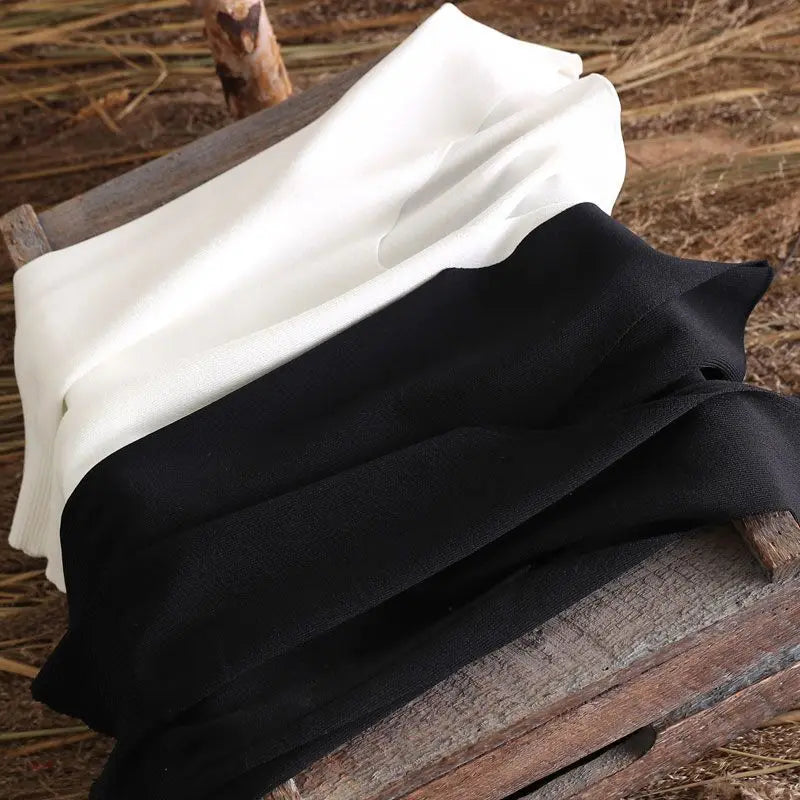 Women's Summer V-Neck Tank Top: Breathable, Waist-Defining Short-Sleeved Knit Top with Ice-Silk Spandex Lining for Outerwear