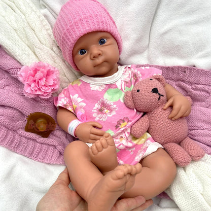 20Inch Open Mouth Bettie Full Soft Silicone Reborn Baby Girl 3D Skin Lifelike Details Doll Emotional Support for Dementia