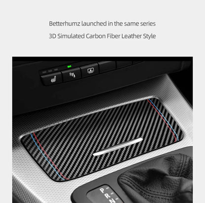 For BMW E90 E92 E93 Made of Alcantara/Carbon Fiber Leather Center Console Storage Box Cover Trim Sticker Car Interior Accessory