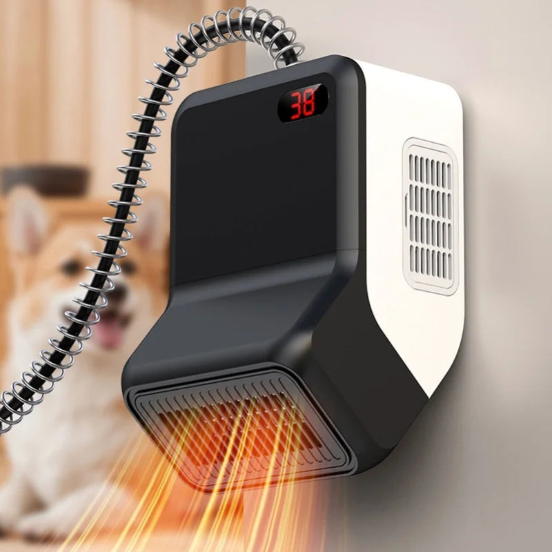 Wall Mounted Electric Pet Heater Dog House Warmer Anti Chew Cord Low Noise Energy Efficient 120V US Plug