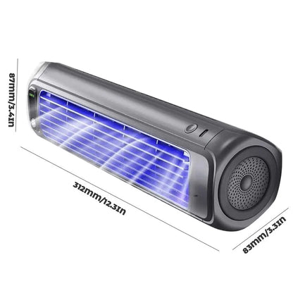 Portable Air Conditioner Fan Rechargeable Non-drilling Silent Summer Cooling Fan Promote Air Circulation, Kitchen Wall Mounted F