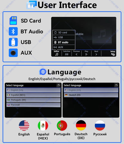 Noname 5GD035280B MIB Carplay Car Radio for VW Golf MK7 MK7.5 Passat B8 Sportvan Tiguan Bluetooth 6.5 inch Android Auto Player
