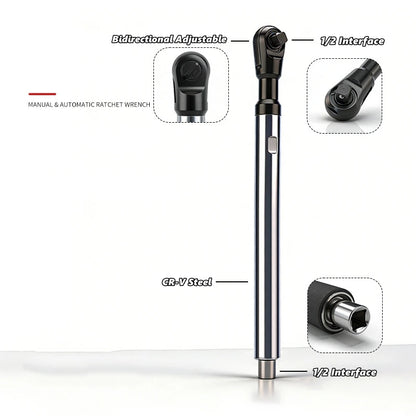 Manual & Automatic Self-Contained Ratchet Extended Wrench, Electric Extension Car Wrench,Four-wheel Alignment Angle Adjustment