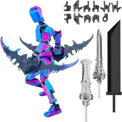 Hot 13 Action Figure Dummy Death Swordsman Titan 13 Action Figures T13 Multi-Jointed Movable Lucky 13 Action Figure Nova Gift