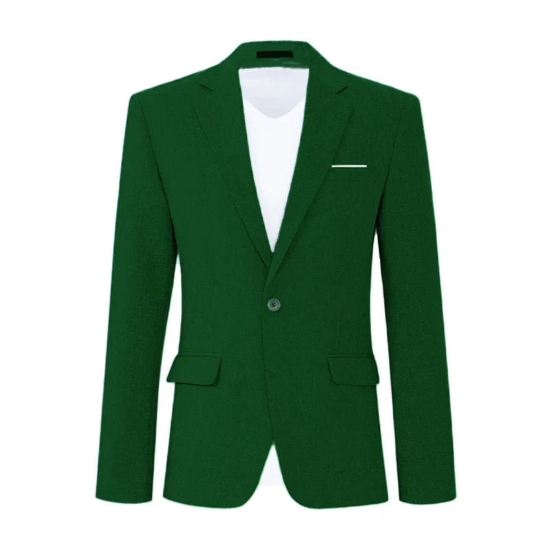 Men's Suit Men's Blazer Men's Summer Casual Suit Blazer Single Button Suit Jacket for Weddings Daily Office Outdoor Occasions