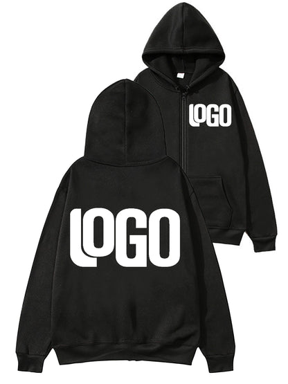 Zipper Hooded Cardigan Sweatshirt Jacket, New Fashion, Anytime, Anywhere Design Brand Logo/Custom Image Replication