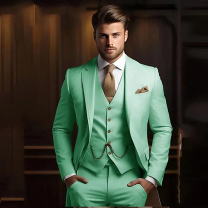 High Quality Black Men's wedding Suits Smart Cusual 3 Piece Custom Slim Fit Male Blazer Wedding Groom Tuxedos Costume Homme