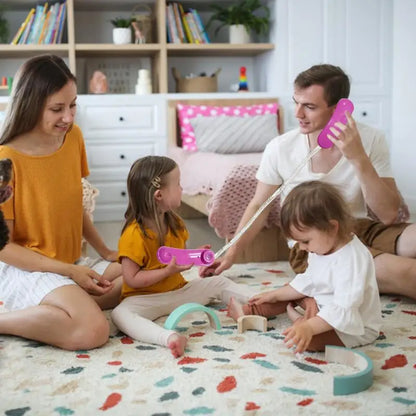 Kids Toy Phone Fun Learning Toy Kids Play Phone Intercom Realistic Cell Phone Design With 23Ft Phone Line Birthday Christmas Toy