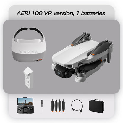 NEW Aeri100 VR Drone 1:1 Scale Aerodynamic Design 8K 1080P HD Camera Remote Control Brushless 360° Obstacle Avoidance Flying Toy
