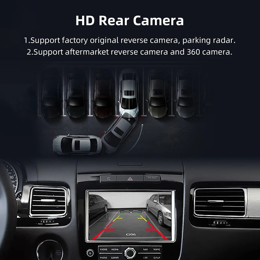 Wireless CarPlay Retrofit Box For Volkswagen Touareg RNS850 2011-2017 8 Inch Android Auto For Apple CarPlay Vw Navigation Mirror