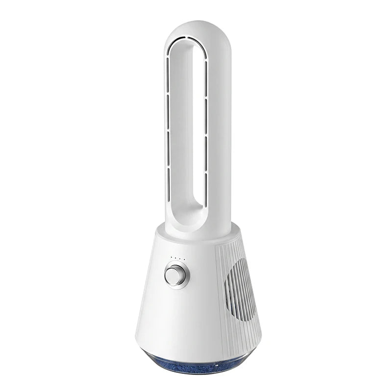 2026 Ultra Quiet Bladeless Electric Tower Fan Air Purification Circulation 3000mAh for Dormitory Desk Floor
