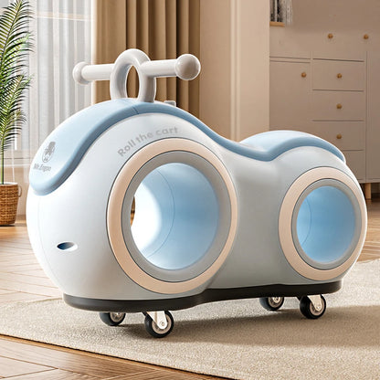 New Children's Peanut Bike Sliding Style 1-3 Year Old Baby Bicycle Stepless Roller Bike Children's Bike Sliding Bicycle Toys