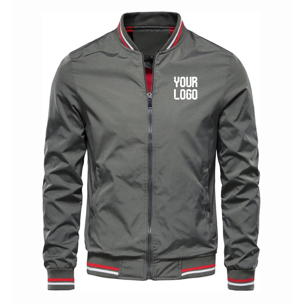2026 fashionable slim-fitting men's jacket, windproof and comfortable autumn coat, can be customized with pictures or text