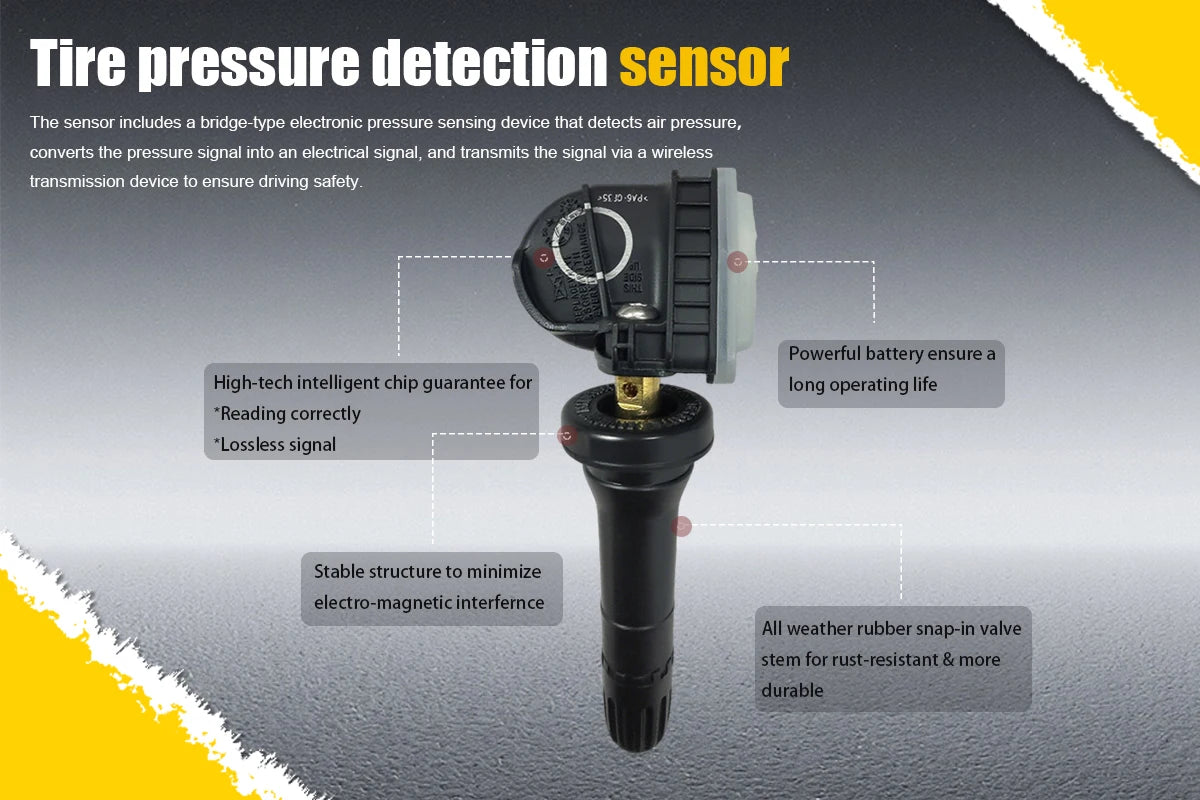 1/4PCS Tire Pressure Monitor Sensors TPMS F2GZ-1A189-AB For Ford F150 Galaxy Mustang Escape Compatible With F2GT1A180AB 315MHZ