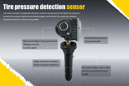 1/4PCS Tire Pressure Monitor Sensors TPMS F2GZ-1A189-AB For Ford F150 Galaxy Mustang Escape Compatible With F2GT1A180AB 315MHZ