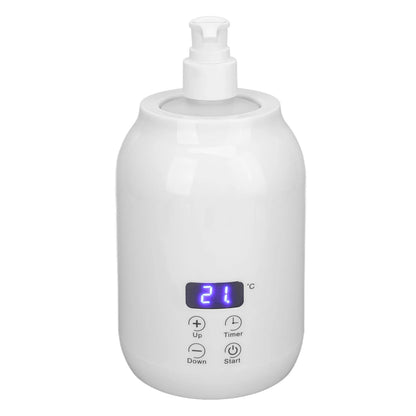 Single Bottle Massage Oil Heater Massage Oil Heater LED Display Touch Control Temperature Adjust Essential Oil Bottle Warmer