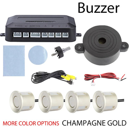 AHD CVBS Video Parking Sensor System Digital Display Auto Parktronic Car Reverse Radar Assistance Kit