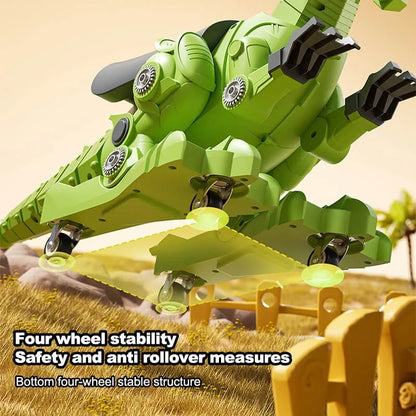 Toddler Dinosaur Ride On Car Baby Sliding Walker Balance Car Indoor Outdoor Riding Toy Dino Birthday Gift for Boys Girls