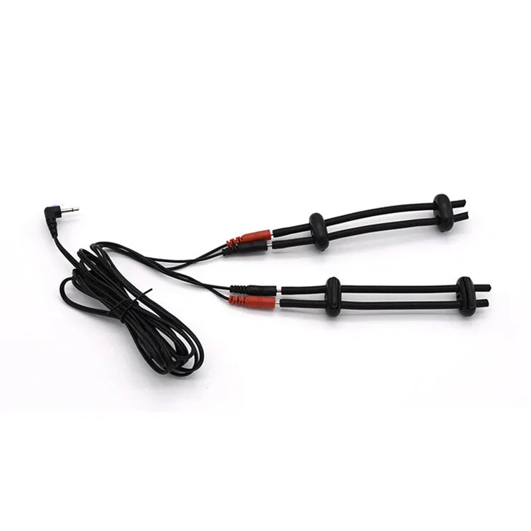 Electric Shock Bdsm Cock Sheath Ball Stretcher Host Cable E-stim Penis Ring Electro Sex Toy for Men Glans Testicle Loops Massage