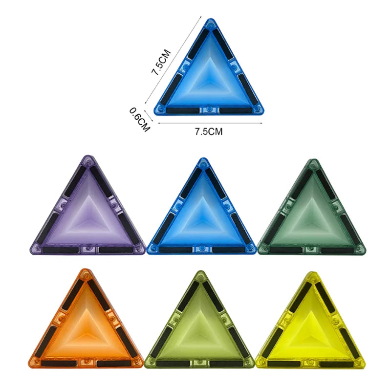 7.5cm Magnetic Building Blocks Construction Set Magnet Tiles Children's Toys Creative Architect Toys Children's Gifts