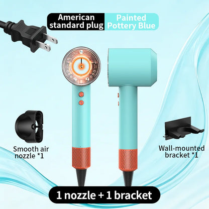Hair Dryer with Negative Ions for Hair Care, Silent, Fast Drying, Temperature Control, High-Speed, Huaqiangbei Strong Wind Hd16 Hair Dryer