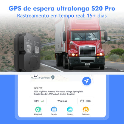 【2026 Newest】GPS Tracker 7500mAh Battery 45 Days Standby 4G Real-time Tracking Lifetime Warranty(Subscription Required)