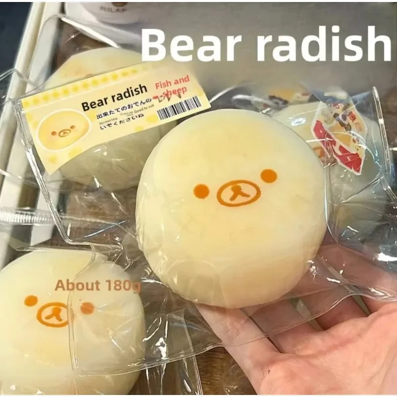 Handmade Carrot Bear - Banana Bear Shape, Relieve Stress - Food grade Silicone S, Super Soft, Slow Rebound Pressure Resistant To