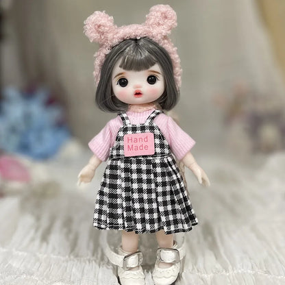 Original Bjd Diy Dress Up Doll 1/8 Joint Mobility Fashion Princess Doll 3d True Eye Girl.S Birthday Full Set Accessories Gift