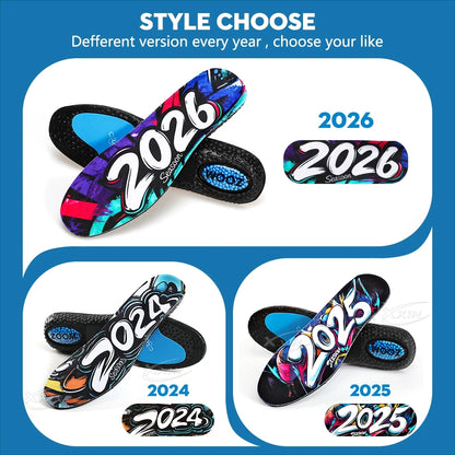 【Xxin】Graffiti Style Sport Insoles Air Cushion Shock Absorption Running Shoes Pad Size 36-46