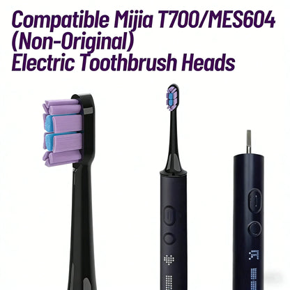 5/10PCS Replacement Brush Heads For MIJIA T700 Mes604 Sonic Electric Toothbrush Dupont Bristle with Caps Sealed Pack