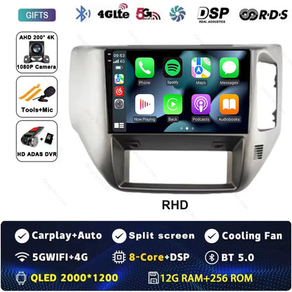 Android 15 For Nissan Patrol V 5 Y61 RHD 2004-2021 Car Radio 4G WIFI BT Video Player DSP Carplay Auto GPS Navigation No 2 Din