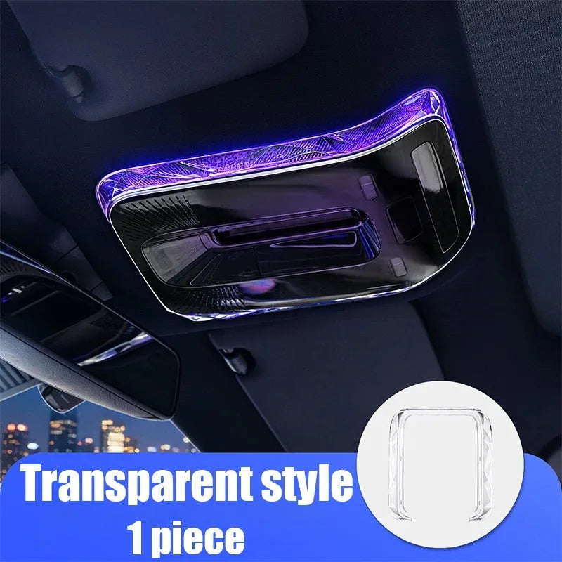 For Mercedes-Benz E-Class W214 S214 2024 car roof reading light transparent decorative frame car interior modification parts