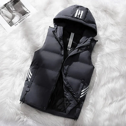 New Winter Fashionable Casual Hooded Down Vest High-quality Versatile Comfortable Breathable Casual and Warm Down Vest